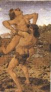 Sandro Botticelli Antonio del Pollaiolo Hercules and Antaeus (mk36) oil painting on canvas